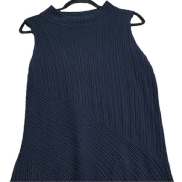 Vince navy blue cashmere wool sweater dress size XlArge - Picture 7 of 10